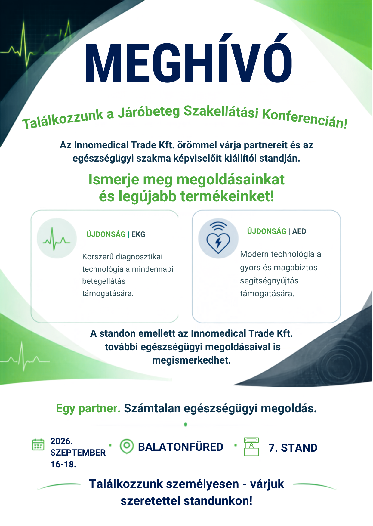 Találkozzunk a Járóbeteg Szakellátási Konferencián - Innomedical Trade Kft